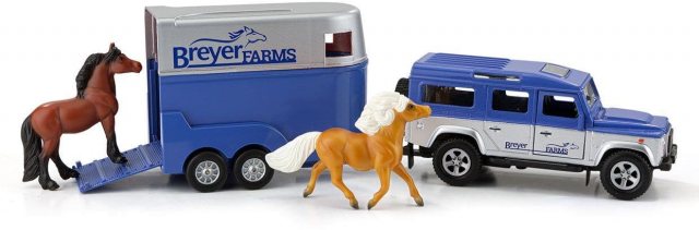 Breyer Breyer Farms Land Rover and Tag A Long Trailer