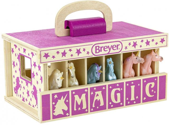 Breyer Breyer Unicorn Magic Wooden Stable Playset