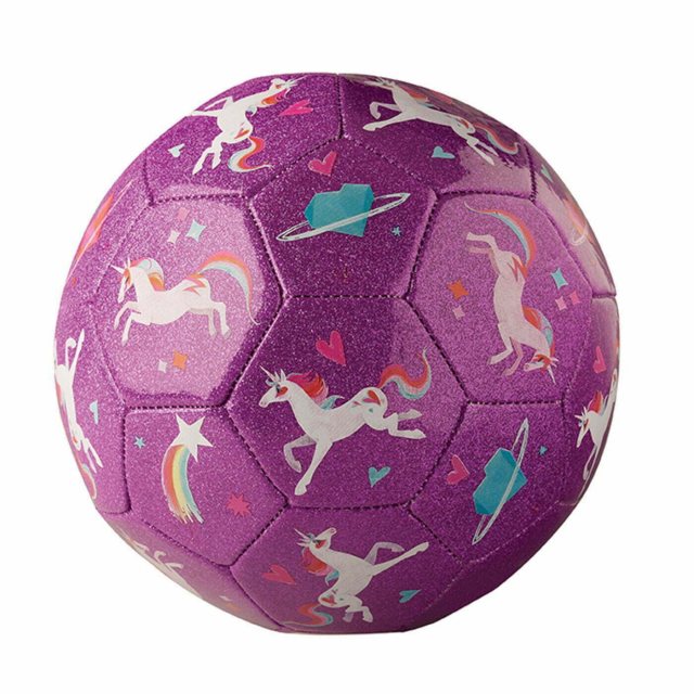 Hippychick Hippychick Crocodile Creek Soccer Ball - Glitter Unicorn Galaxy