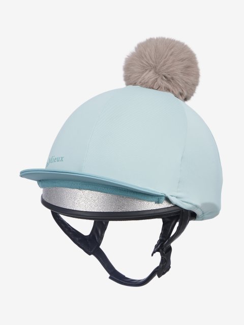 LeMieux LeMieux Pom Hat Silk - Aqua/Lagoon