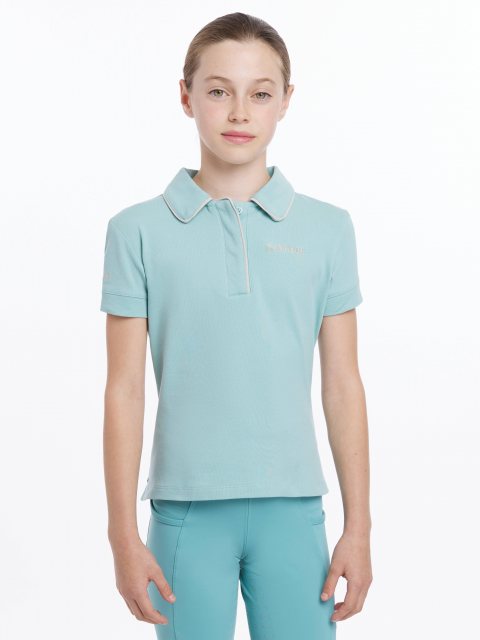 LeMieux LeMieux Young Rider Polo Shirt - Aqua