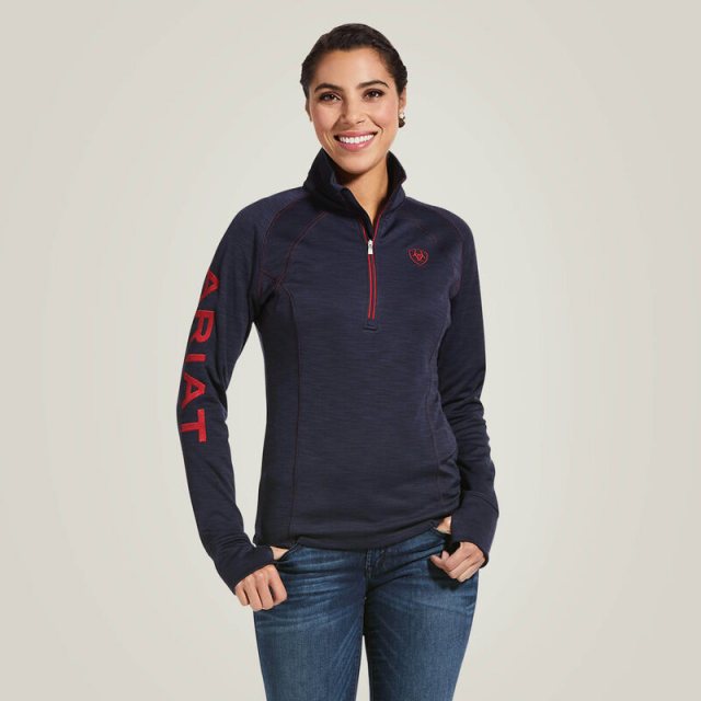 Ariat Ariat Tek Team 1/2 Zip - Navy Heather