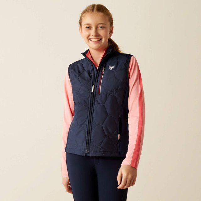 Ariat Ariat Youth Fusion Insulated Gilet - Navy Team