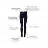 Holland Cooper Holland Cooper Denim Thermal Full Grip Breeches - Dark Indigo