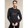 Holland Cooper Holland Cooper Crystal Crew Neck Sweat - Black