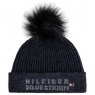 Tommy Hilfiger Tommy Hilfiger Rib-Knit Pom Pom Beanie - Desert Sky