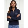 Holland Cooper Holland Cooper Crest Zip Henley - Ink Navy