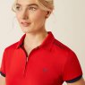 Ariat Ariat Bandera 1/4 Zip Polo - Red