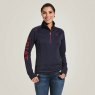 Ariat Tek Team 1/2 Zip - Navy Heather